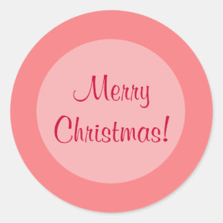 Red Circles Classic Round Sticker