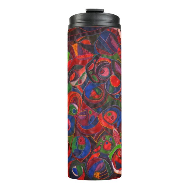 Red circles thermal tumbler (Front)