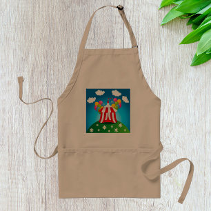 Red Circus Tent Apron