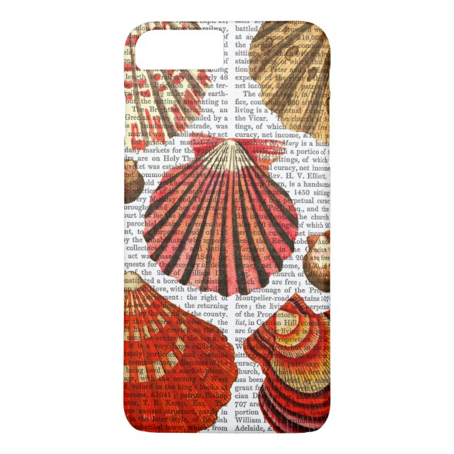 Red Clam Shells Case-Mate iPhone Case (Back)