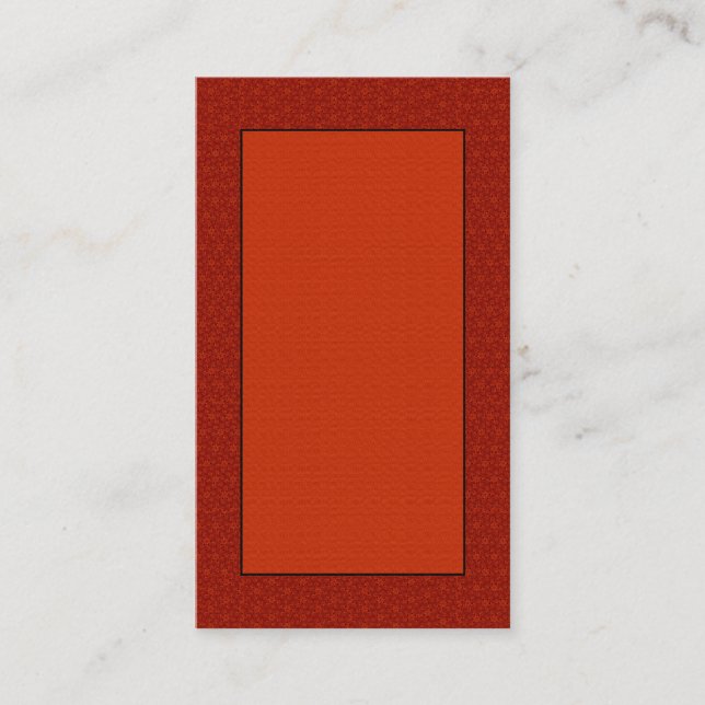 Red Classic Customisable Business Cards (Front)