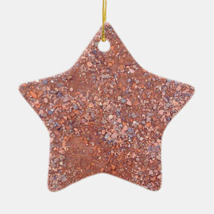 Red Clay Court, Gravel, Shale Stone Brick, Tennis Ceramic Ornament