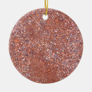 Red Clay Court, Gravel, Shale Stone Brick, Tennis Ceramic Tree Decoration