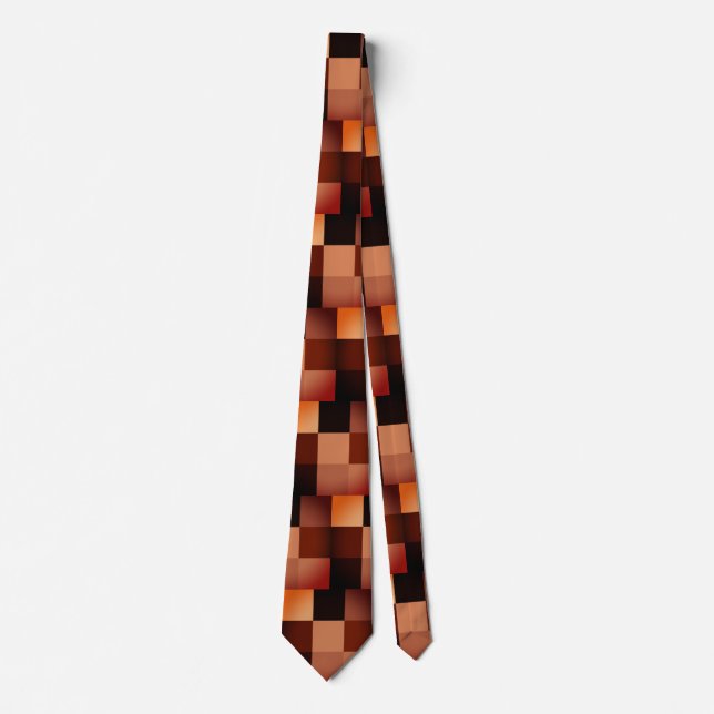 Red Clay Digital Dazzle Camo Nicktie Tie (Front)