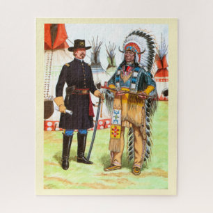 Red Cloud, a native American Indian Chief Jigsaw Puzzle