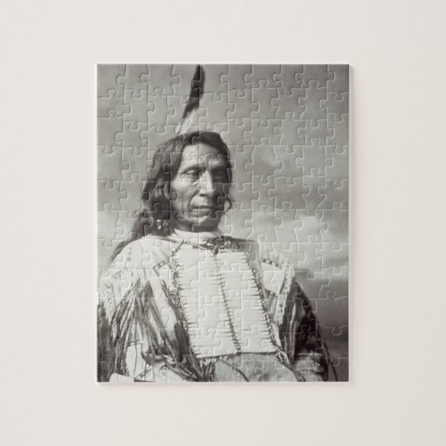 Red Cloud Chief (1822-1909) 1880 (b/w photo) Jigsaw Puzzle (Vertical)