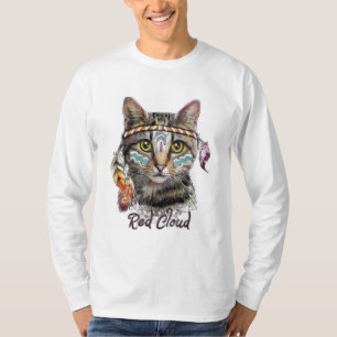 Red cloud cute cat T-Shirt