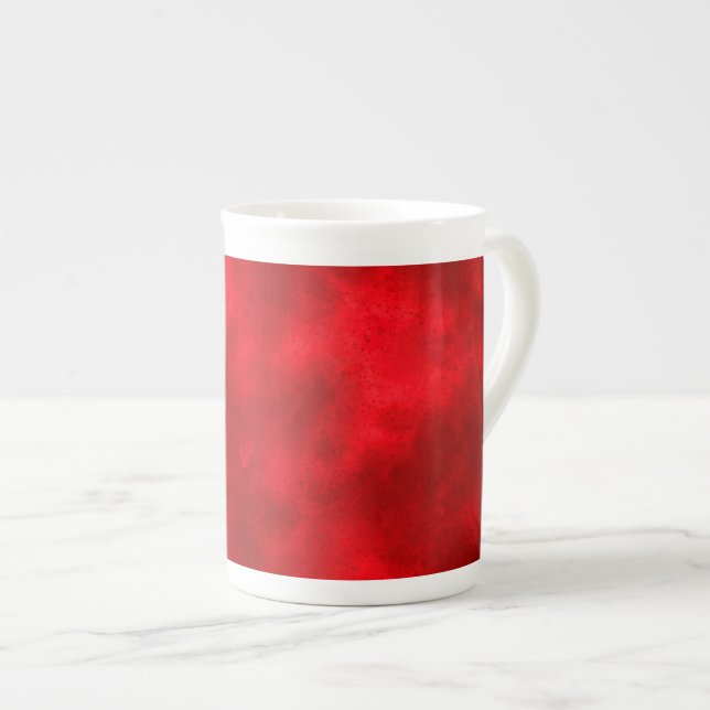Red Cloud Effect  Bone China Mug (Front Right)