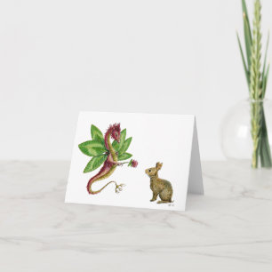 Red Clover Dragon - notecard