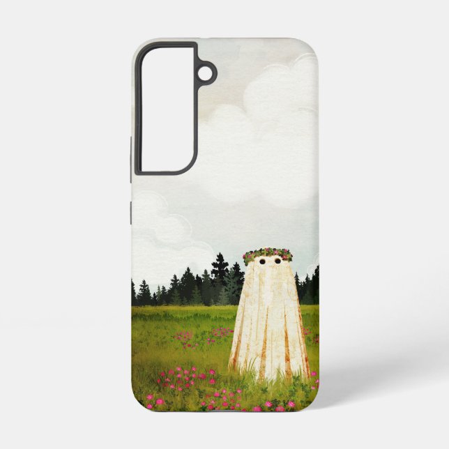 Red Clover Ghost Samsung Galaxy S22 Case (Back)