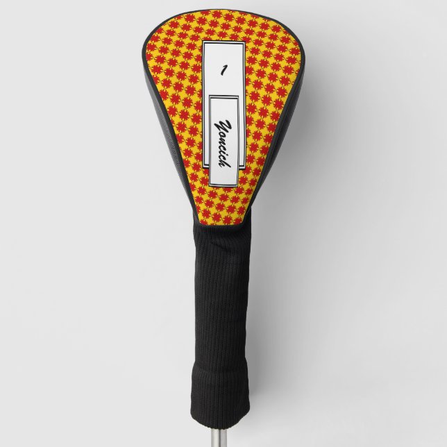 Red Clover Ribbon by Kenneth Yoncich Golf Head Cover (Front)