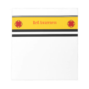 Red Clover Ribbon by Kenneth Yoncich Notepad