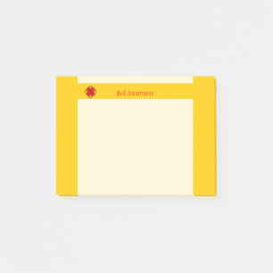 Red Clover Ribbon by Kenneth Yoncich Post-it Notes
