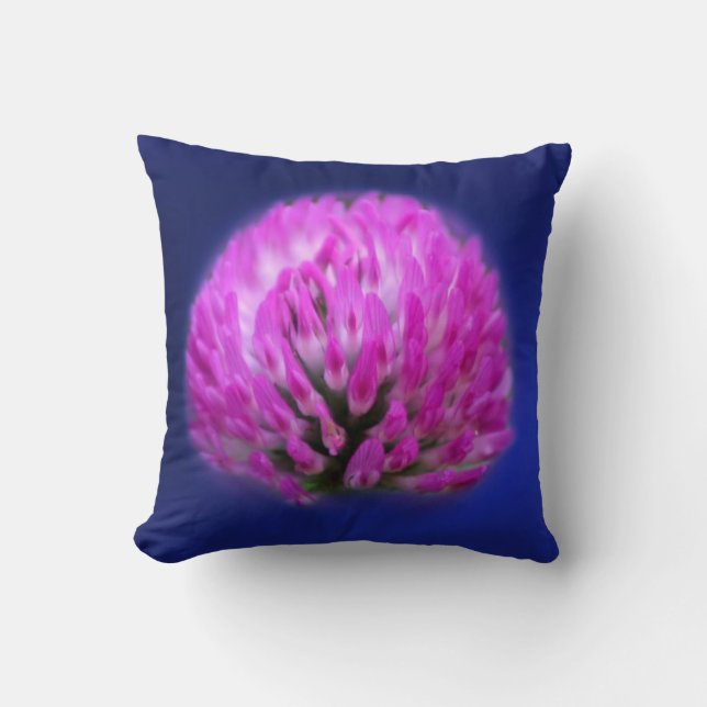 Red Clover Wildflower   Cushion (Front)