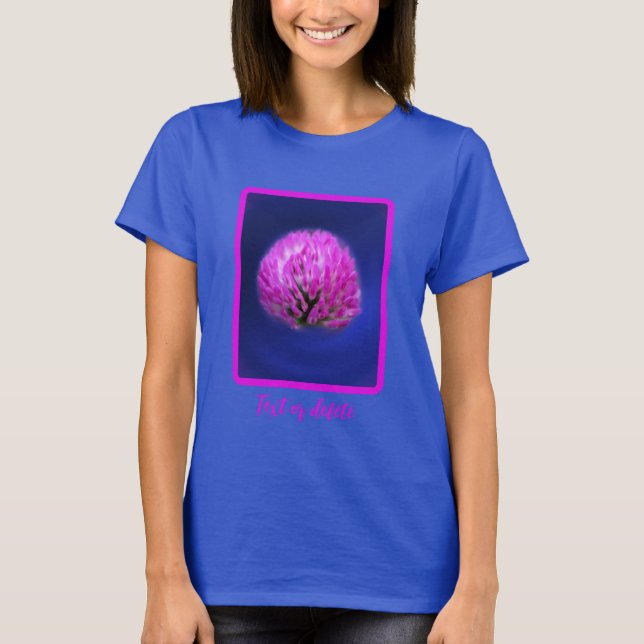 Red Clover Wildflower Personalised T-Shirt (Front)