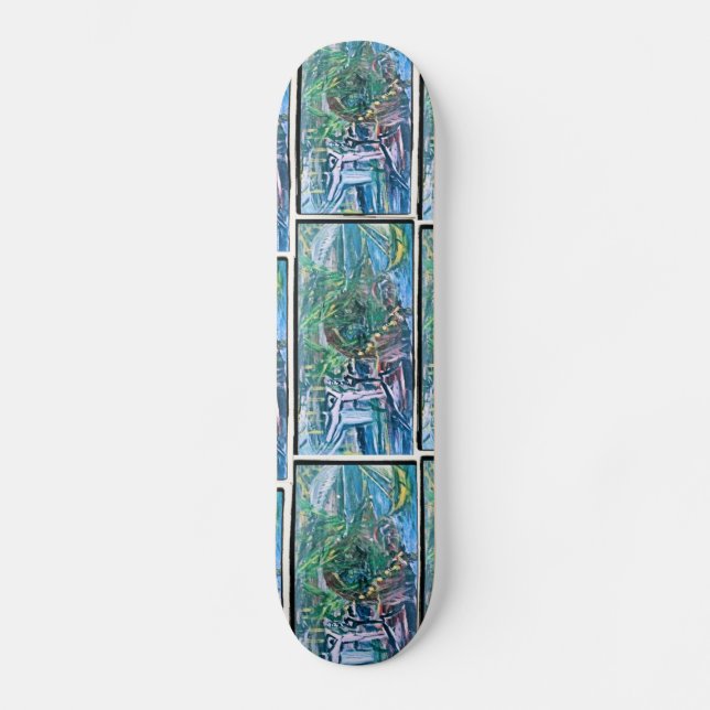 RED CLOWN SKATEBOARD (Front)