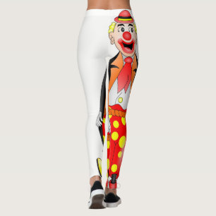 red clown white leggings long teenager