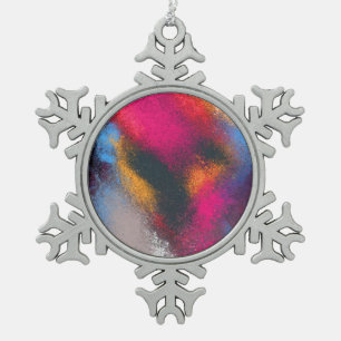 "Red Clusters" Snowflake Ornament