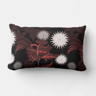 Red coffee tree flowers. lumbar cushion