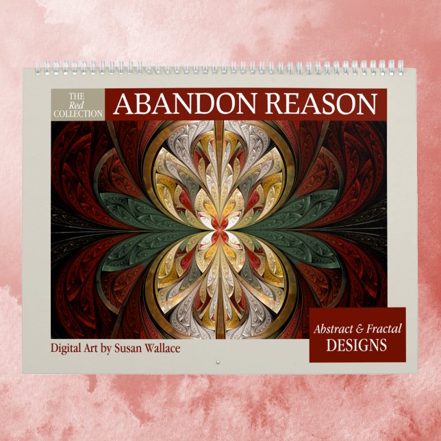 Red Collection Abstract Fractals 2026 Calendar (Creator Uploaded)