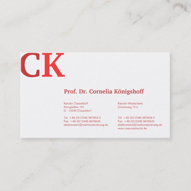 red colour based good go read business cards (Front)