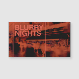 Red colour digital art: Blurry Nights