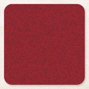 Red Colour Elegant Blank Template Custom Classic Square Paper Coaster