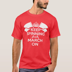 Red Colour Guard Keep Calm T-shirt