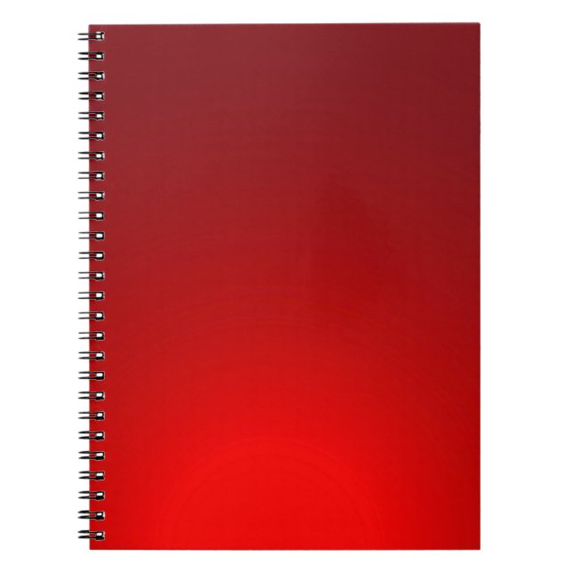 Red colour simple background notebook (Front)