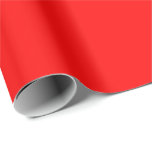 Red Colour solid minimalist Festive Wrapping Paper<br><div class="desc">Wrapping Paper featuring minimalist solid Christmas Red colour with personalised Name / text - elegant gift wrapping for your loved ones.</div>