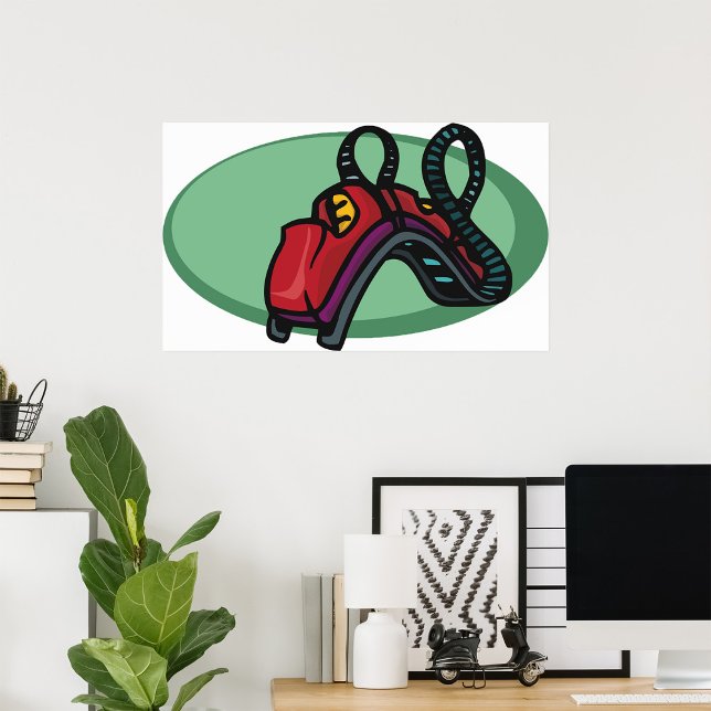 Red Colourful Roller Coaster Ride Poster (Creator Uploaded)