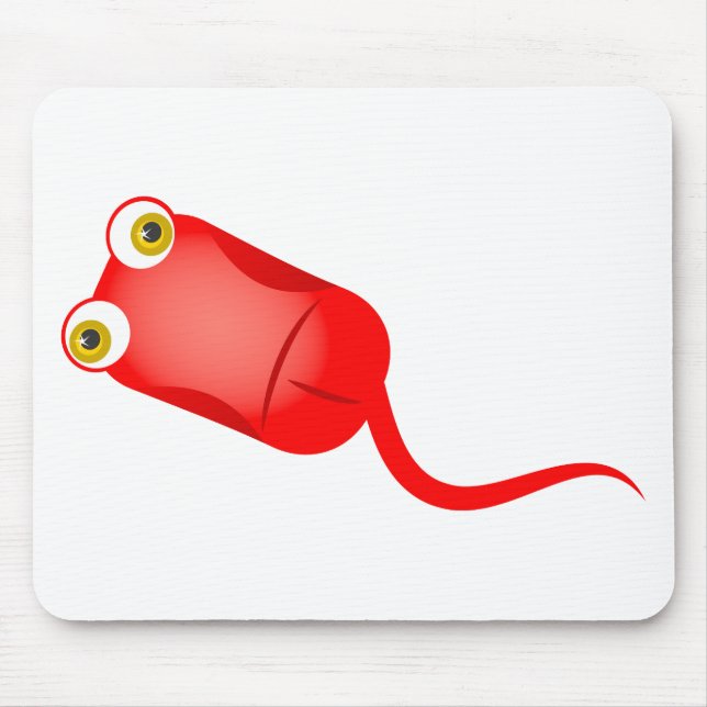 Red Computer Mouse Pad (Front)