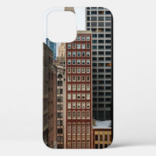 RED CONCRETE HIGH-RISE BUILDING iPhone 12 CASE