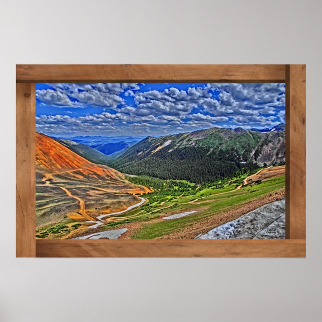 Red Cone Colorado bright poster print (Front)