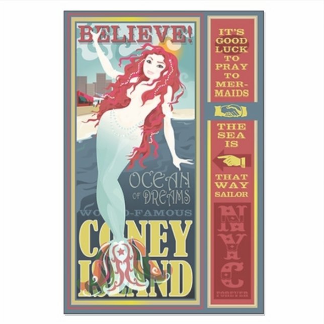 red coney island mermaid Thunder_Cove  (Front)