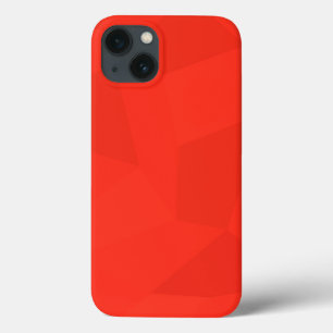 Red, cool, trendy, modern, simple geometric art iPhone 13 case