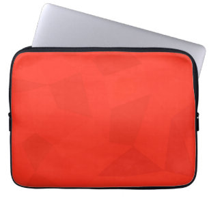 Red, cool, trendy, modern, simple geometric art laptop sleeve