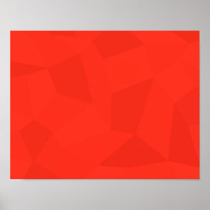 Red, cool, trendy, modern, simple geometric art poster