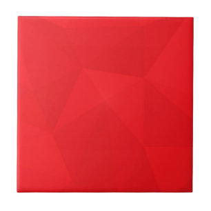 Red, cool, unique, trendy, urban geometric design ceramic tile