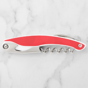 Red, cool, unique, trendy, urban geometric design corkscrew