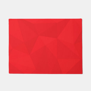 Red, cool, unique, trendy, urban geometric design doormat