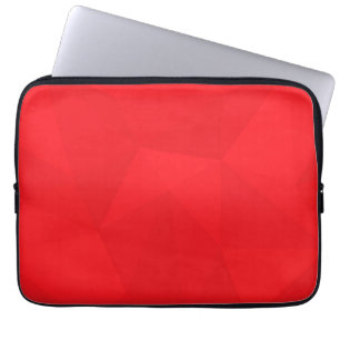 Red, cool, unique, trendy, urban geometric design laptop sleeve