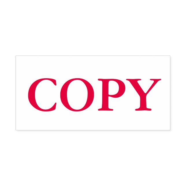 Red Copy Self-inking Stamp (Design)