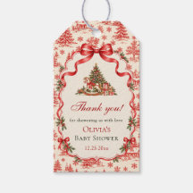Red Coquette Bow Script Christmas Tree Party