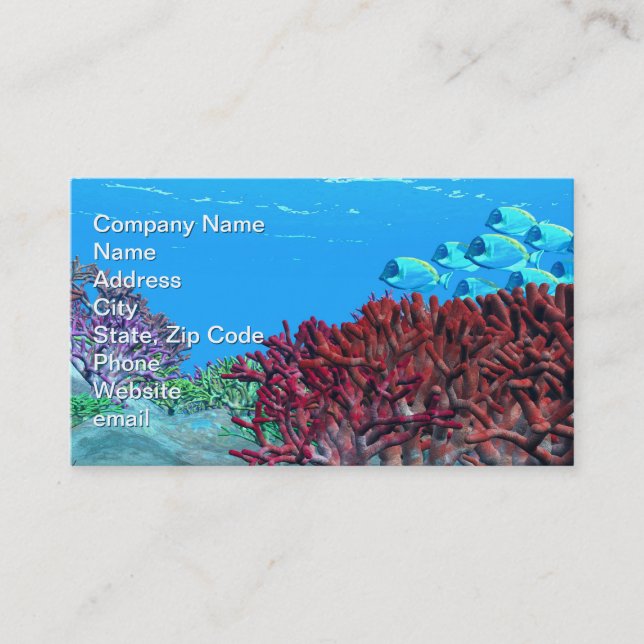 Red Coral Business Card (Front)