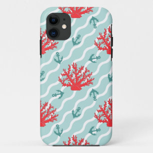 Red Coral Pattern 1 iPhone 11 Case
