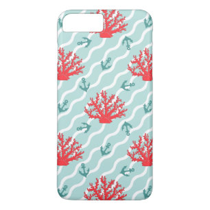 Red Coral Pattern 1 iPhone 8 Plus/7 Plus Case