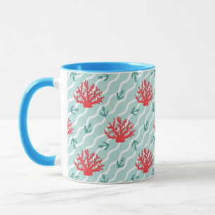 Red Coral Pattern 1 Mug