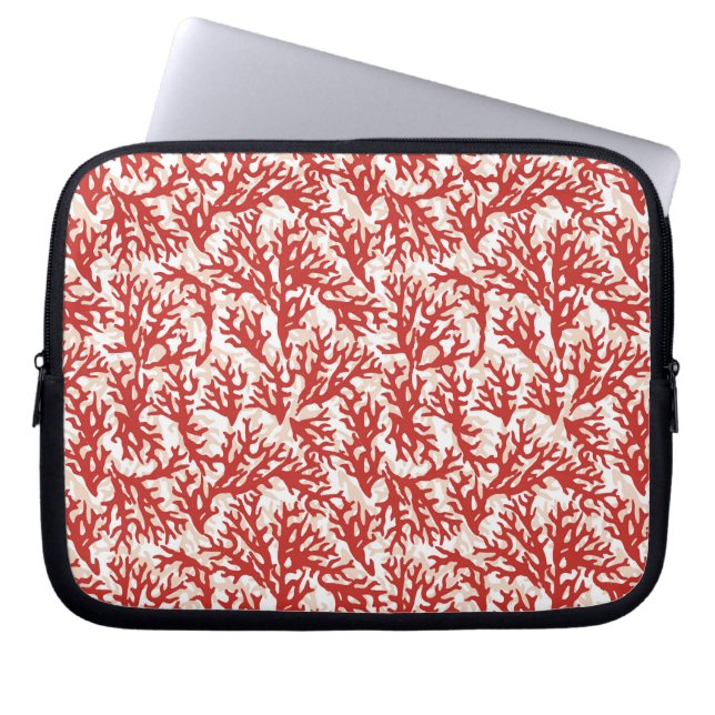 Red Coral Pattern 2 Laptop Sleeve (Front)