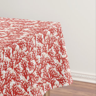 Red Coral Pattern 2 Tablecloth